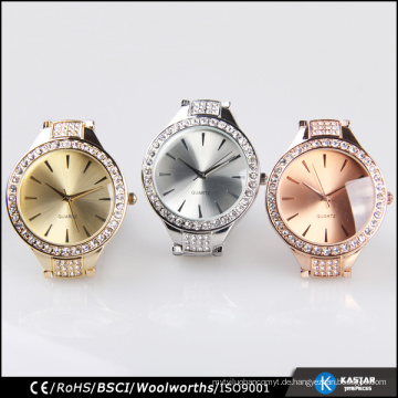 Klassische diamante bezel Uhr Frauen Japan Bewegung